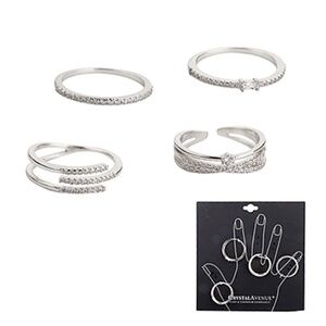 CZ Dainty Ring Set